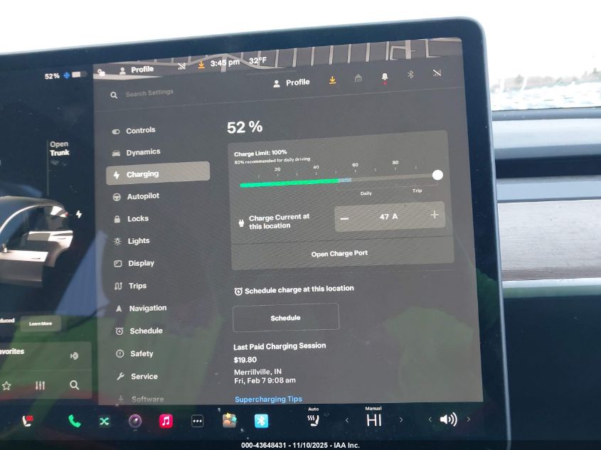 2020 Tesla Model Y Long Range Dual Motor All-Wheel Drive VIN: 5YJYGDEE3LF017097 Lot: 43648431