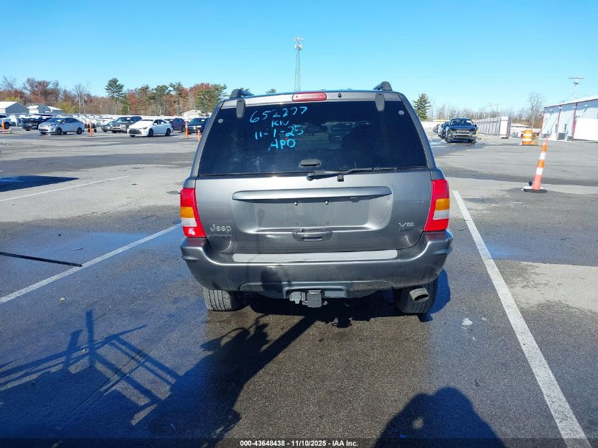 2002 Jeep Grand Cherokee Overland VIN: 1J8GW68J12C147922 Lot: 43648438