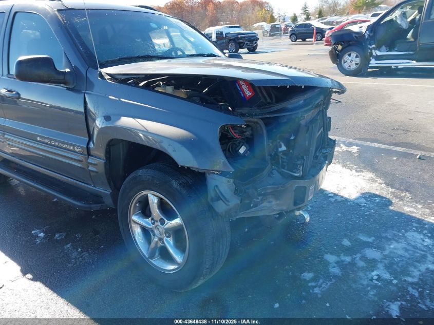 2002 Jeep Grand Cherokee Overland VIN: 1J8GW68J12C147922 Lot: 43648438