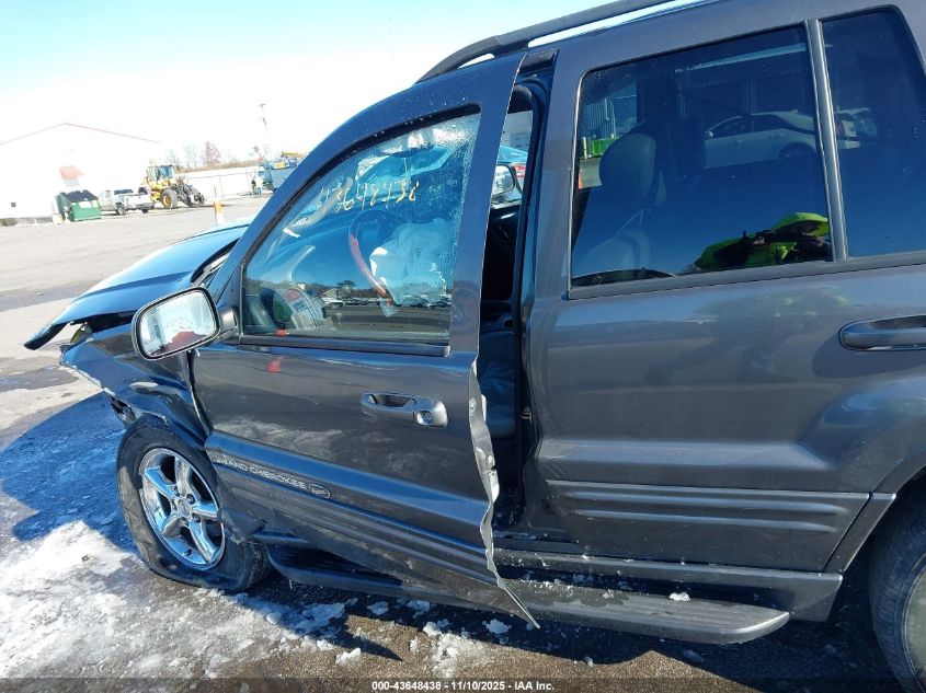 2002 Jeep Grand Cherokee Overland VIN: 1J8GW68J12C147922 Lot: 43648438