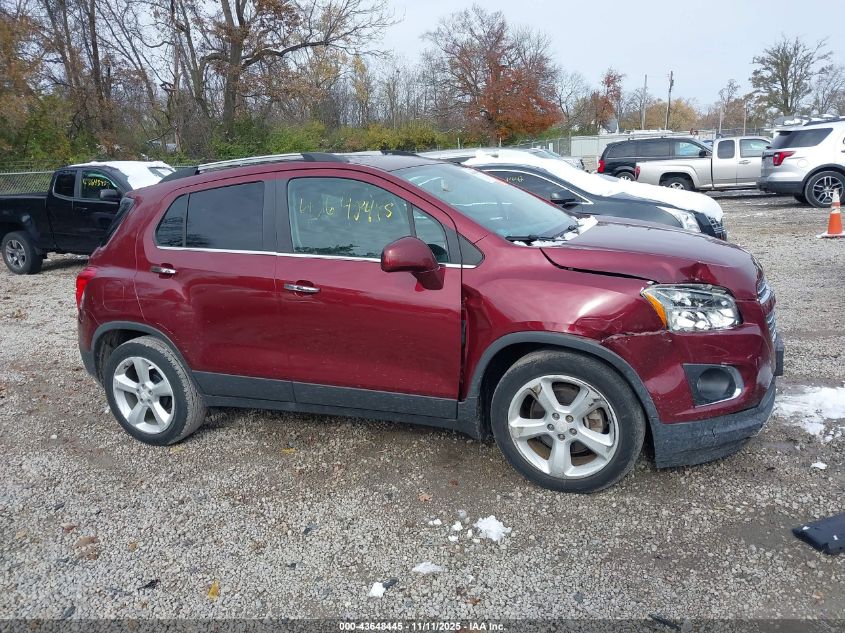 2016 Chevrolet Trax Ltz VIN: 3GNCJMSB3GL253821 Lot: 43648445