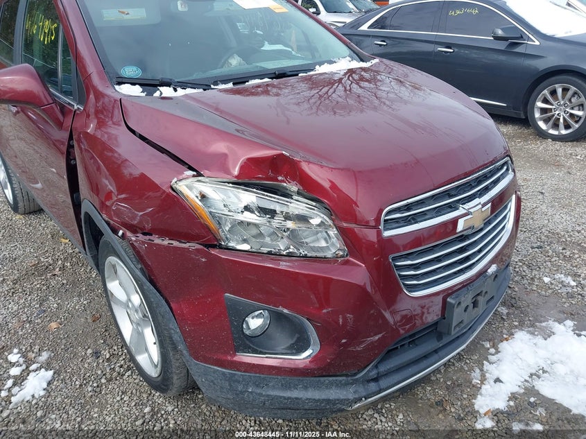 2016 Chevrolet Trax Ltz VIN: 3GNCJMSB3GL253821 Lot: 43648445