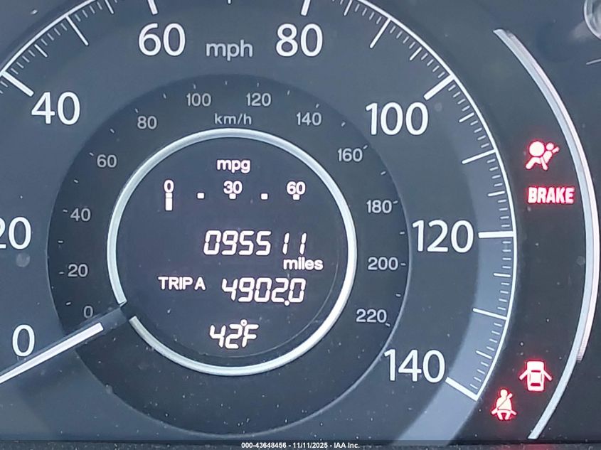 2013 Honda Cr-V Lx VIN: 3CZRM3H37DG711217 Lot: 43648456