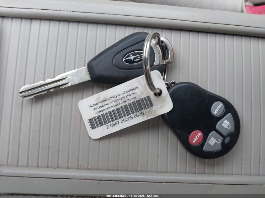 2007 Subaru Legacy 2.5I VIN: 4S3BL616177205169 Lot: 43648502