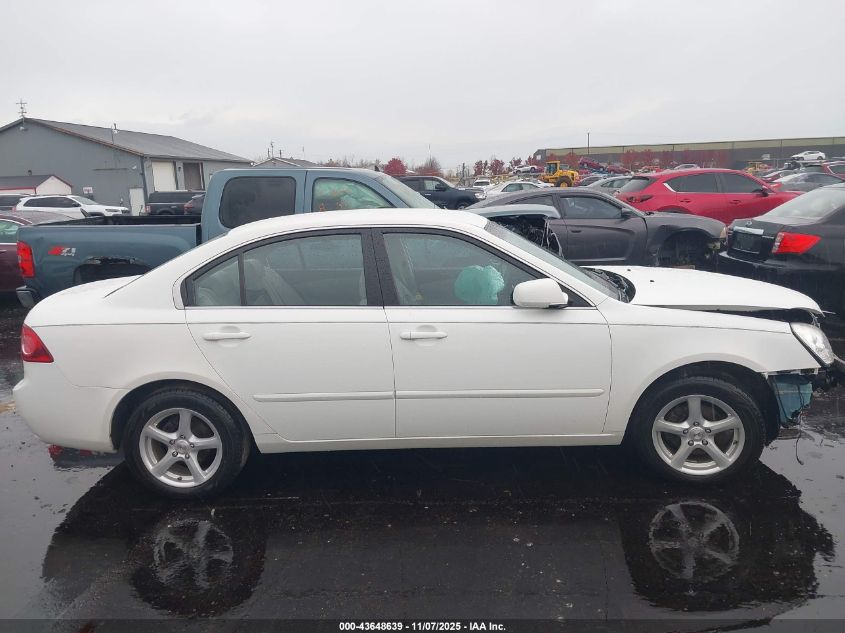 2006 Kia Optima Ex (New)/Lx (New) VIN: KNAGE123665024163 Lot: 43648639