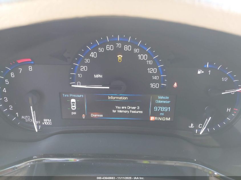 2016 Cadillac Cts Luxury Collection VIN: 1G6AX5SX5G0131624 Lot: 43648663