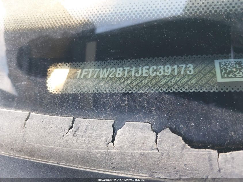 2018 Ford F-250 Xlt VIN: 1FT7W2BT1JEC39173 Lot: 43648782