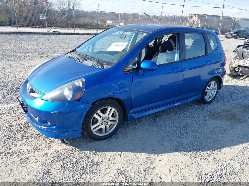 JHMGD38647S017412 2007 HONDA FIT photo no. 2