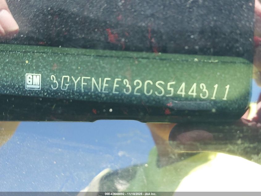 2012 Cadillac Srx Performance Collection VIN: 3GYFNEE32CS544311 Lot: 43648892