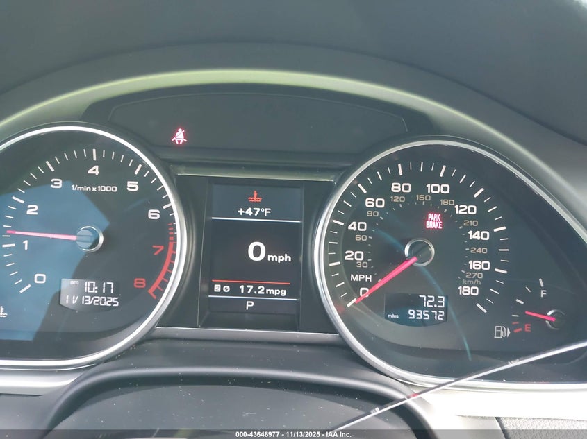 2013 Audi Q7 3.0T Premium VIN: WA1LGAFE6DD011627 Lot: 43648977