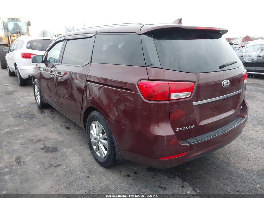 KNDMB5C15G6123815 2016 KIA SEDONA photo no. 3
