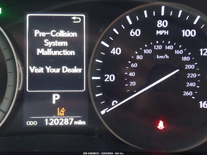 2018 Lexus Es 300H VIN: JTHBW1GG9J2172712 Lot: 43649019