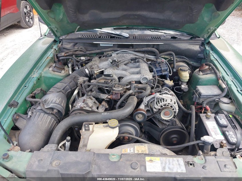 2002 Ford Mustang VIN: 1FAFP40472F136132 Lot: 43649020