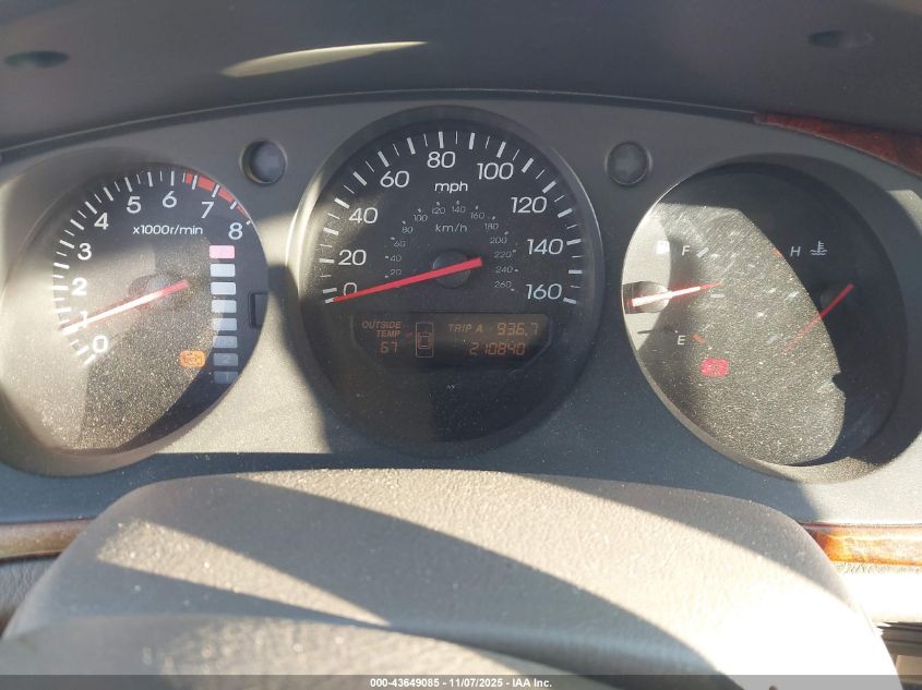 2001 Acura Tl 3.2 VIN: 19UUA56621A005513 Lot: 43649085