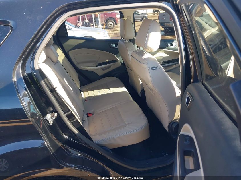 2019 Ford Ecosport Titanium VIN: MAJ6S3KL7KC284599 Lot: 43649096