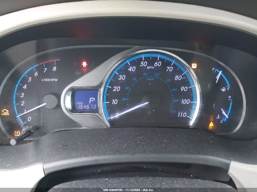 2011 Toyota Sienna Xle V6 VIN: 5TDYK3DC8BS050826 Lot: 43649150