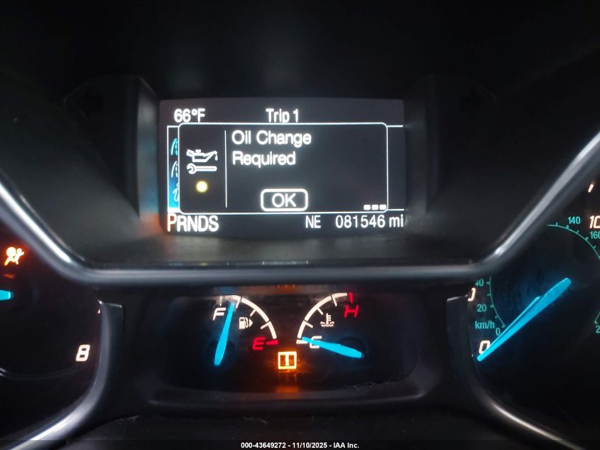 2015 Ford Transit Connect Titanium VIN: NM0GE9G72F1177091 Lot: 43649272