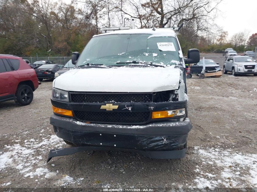 2020 Chevrolet Express Cargo Rwd 2500 Regular Wheelbase Wt VIN: 1GCWGAFG9L1237973 Lot: 43649275