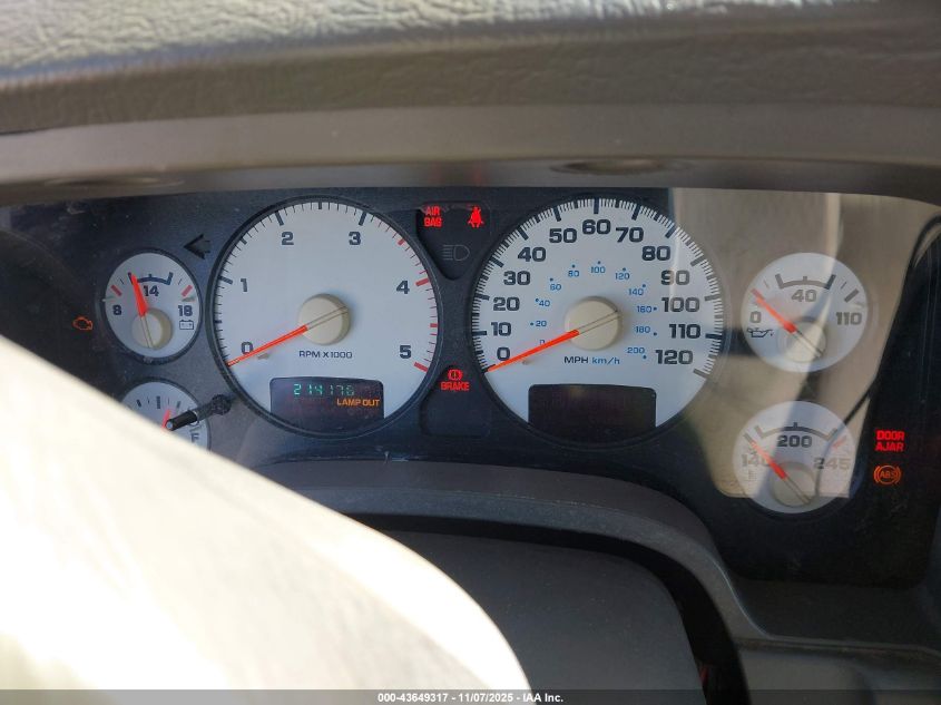 2003 Dodge Ram 2500 Slt/Laramie/St VIN: 3D7KA26653G716900 Lot: 43649317