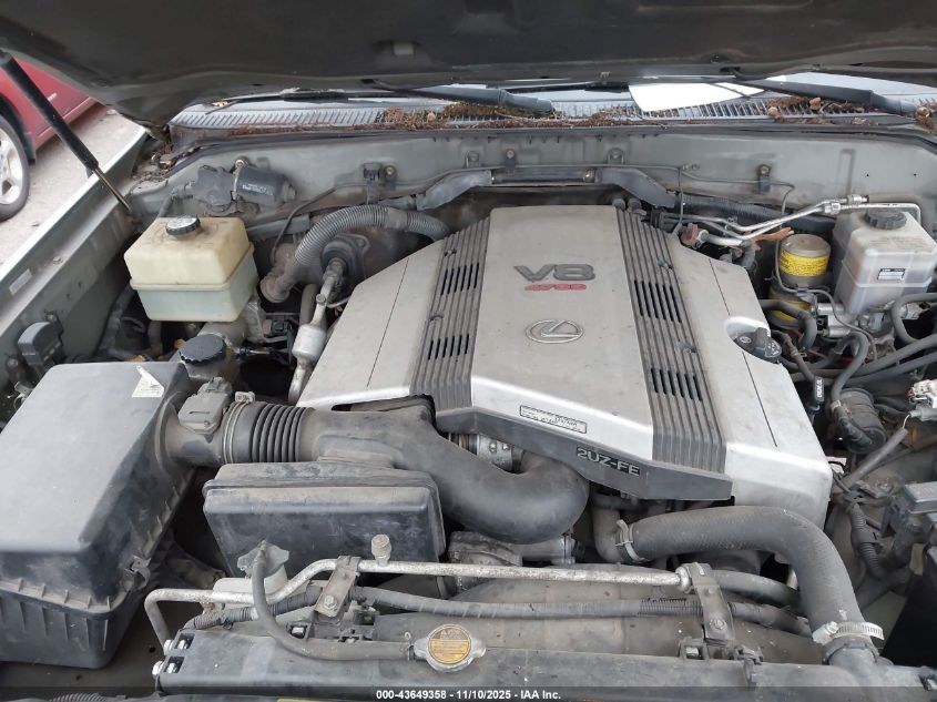 1999 Lexus Lx 470 VIN: JT6HT00WXX0055264 Lot: 43649358