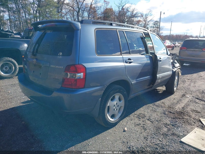 JTEEP21A150088418 2005 TOYOTA HIGHLANDER photo no. 4