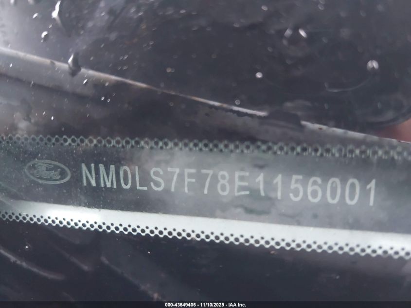 2014 Ford Transit Connect Xlt VIN: NM0LS7F78E1156001 Lot: 43649406