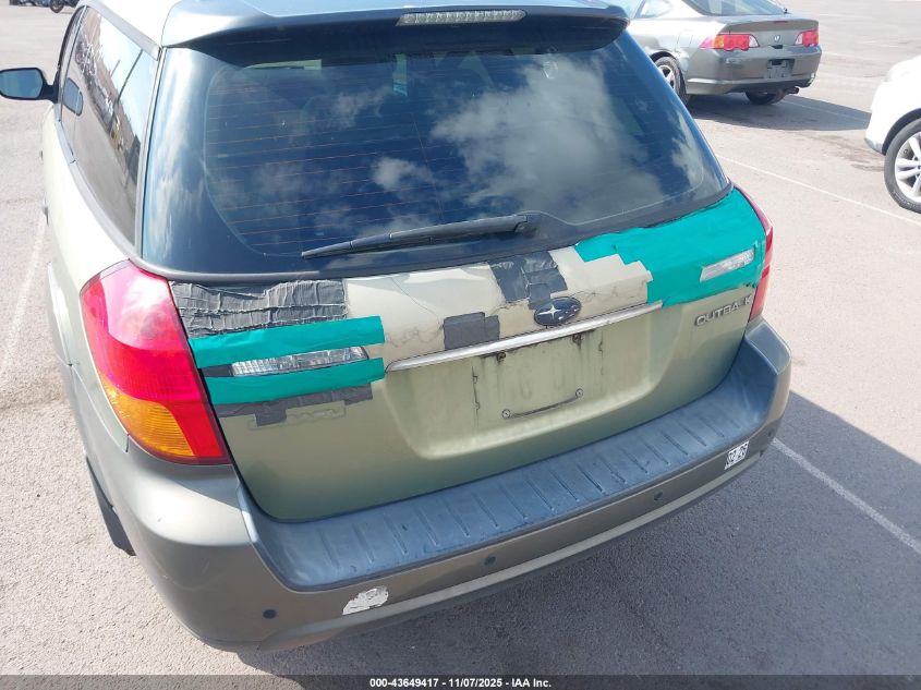 2006 Subaru Outback 2.5I VIN: 4S4BP61C267330170 Lot: 43649417