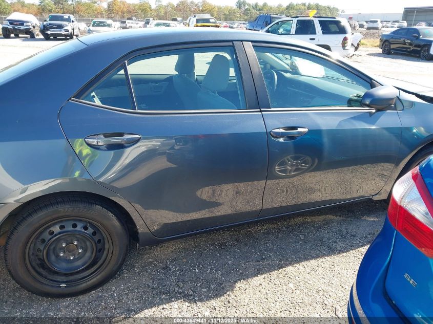 2016 Toyota Corolla Le VIN: 2T1BURHEXGC655123 Lot: 43649441