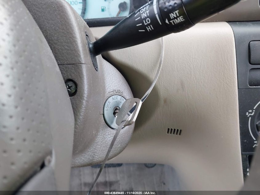 2003 Toyota Corolla Le VIN: 2T1BR32E93C081678 Lot: 43649445