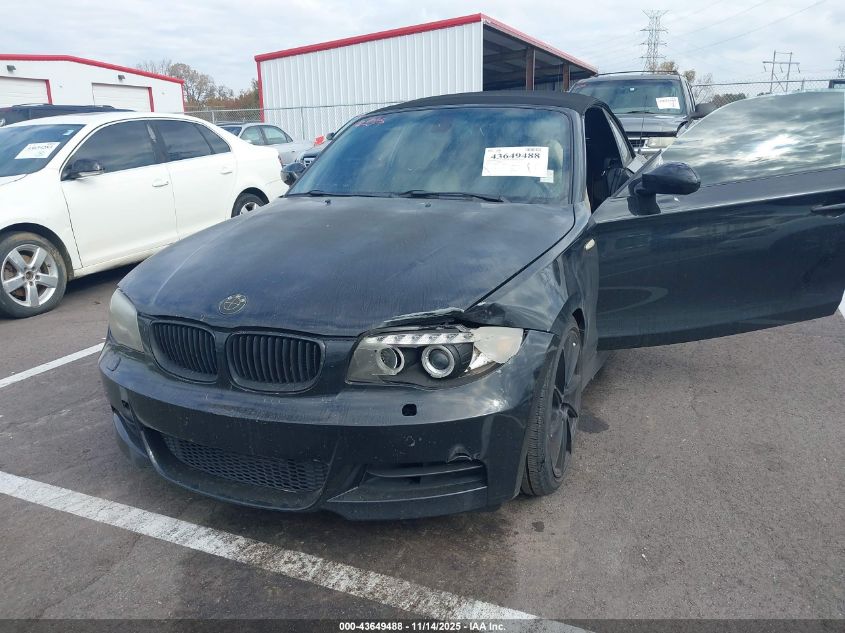 2008 BMW 135I VIN: WBAUN93558VF56334 Lot: 43649488