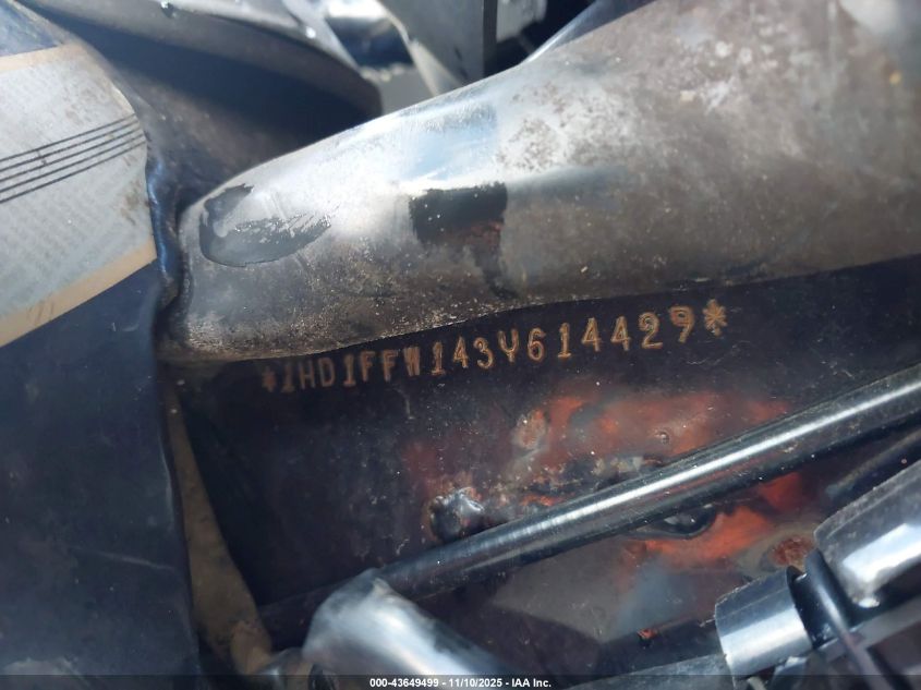 2003 Harley-Davidson Flhtci VIN: 1HD1FFW143Y614429 Lot: 43649499