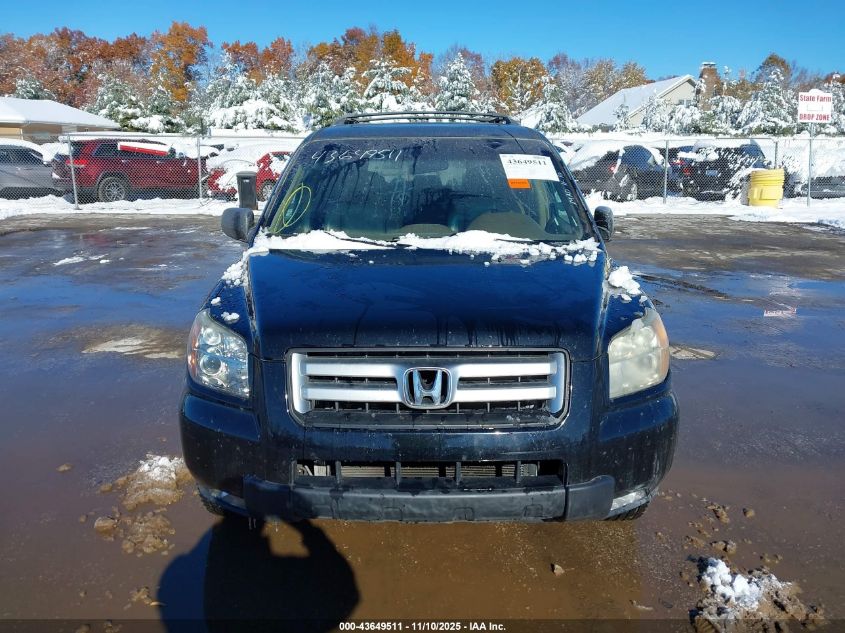 2007 Honda Pilot Ex-L VIN: 2HKYF18717H512534 Lot: 43649511