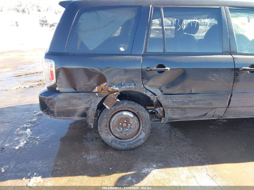 2007 Honda Pilot Ex-L VIN: 2HKYF18717H512534 Lot: 43649511