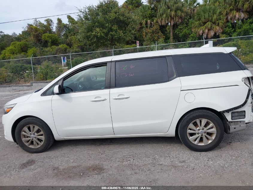 2016 Kia Sedona L VIN: KNDMA5C17G6180682 Lot: 43649575