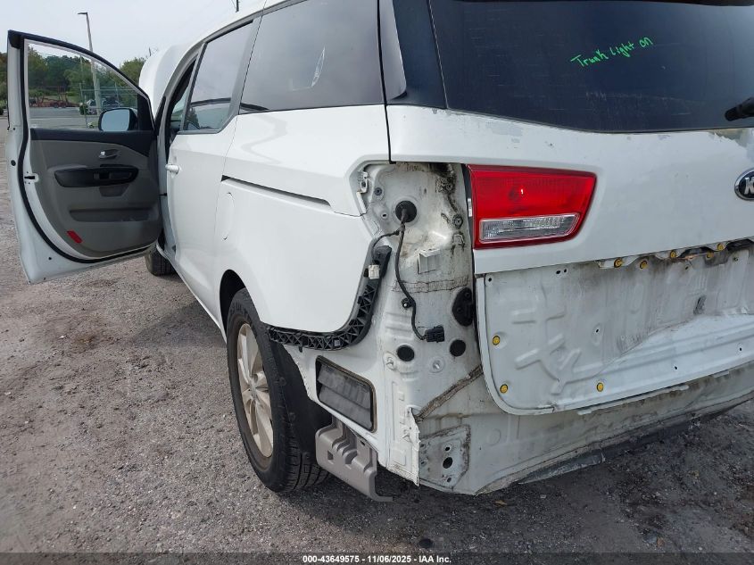 2016 Kia Sedona L VIN: KNDMA5C17G6180682 Lot: 43649575