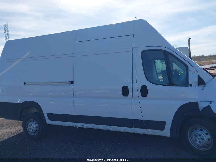 2023 Ram Promaster 3500 Cargo Van Super High Roof 159 Wb Ext VIN: 3C6MRVZG8PE587156 Lot: 43649797
