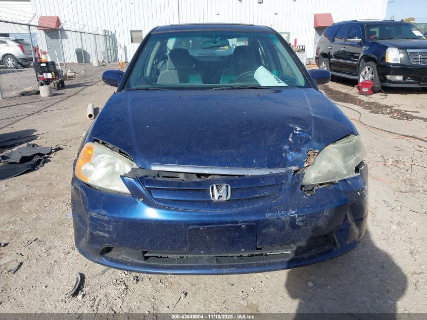 2002 Honda Civic Ex VIN: 1HGES26782L031449 Lot: 43649804