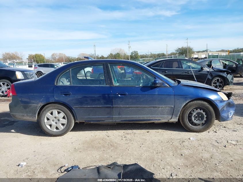 2002 Honda Civic Ex VIN: 1HGES26782L031449 Lot: 43649804