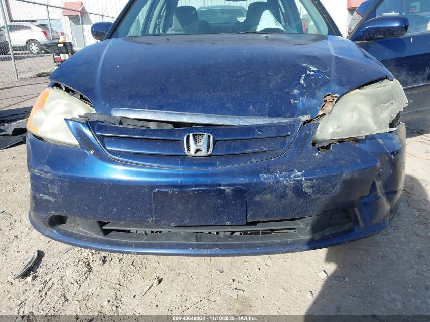 2002 Honda Civic Ex VIN: 1HGES26782L031449 Lot: 43649804