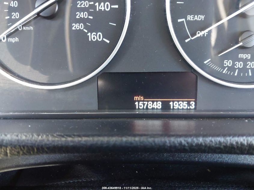 2013 BMW 320I xDrive VIN: WBA3C3C56DF983053 Lot: 43649918