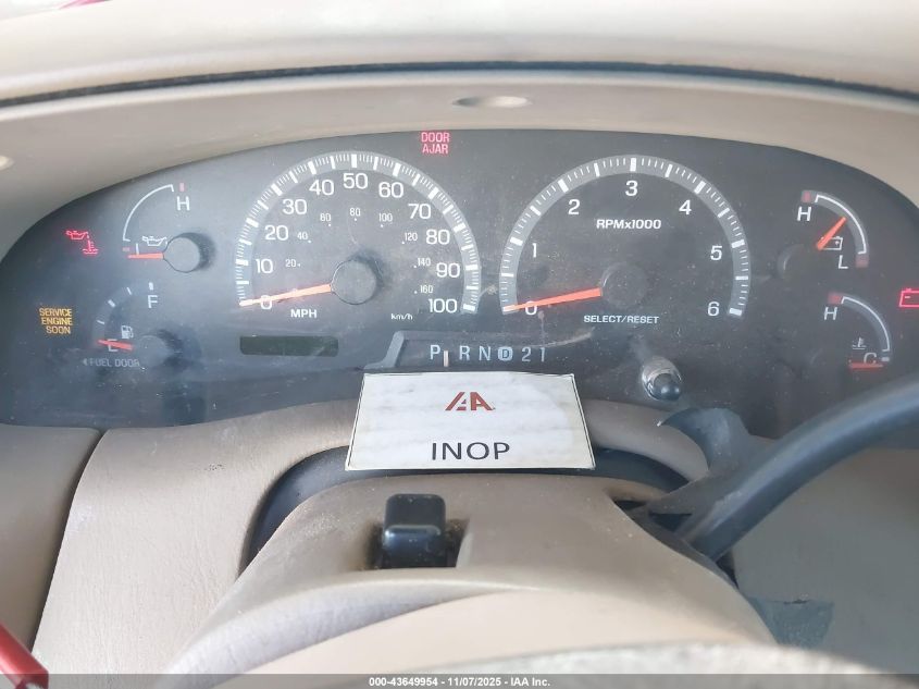 2000 Ford F-150 Lariat/Xl/Xlt VIN: 1FTRX08L9YKB39805 Lot: 43649954