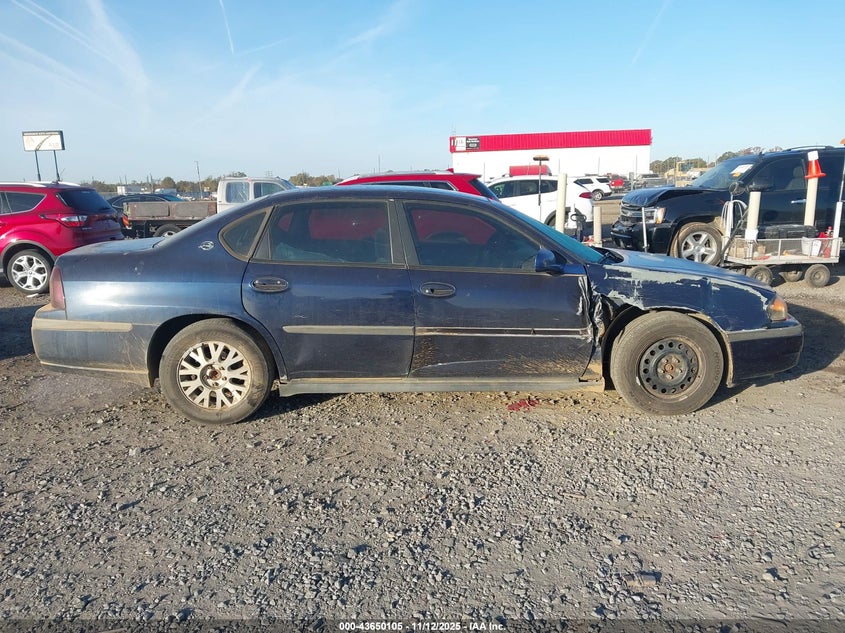 2002 Chevrolet Impala Police VIN: 2G1WF55K129327038 Lot: 43650105