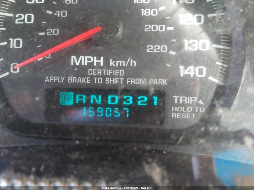 2002 Chevrolet Impala Police VIN: 2G1WF55K129327038 Lot: 43650105