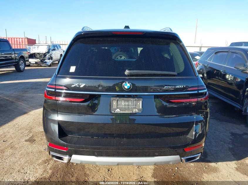 2024 BMW X7 xDrive40I VIN: 5UX23EM0XR9V63992 Lot: 43650226