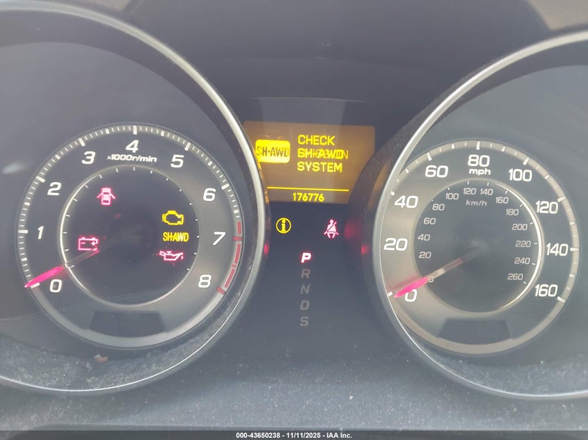 2011 Acura Mdx VIN: 2HNYD2H20BH526470 Lot: 43650238