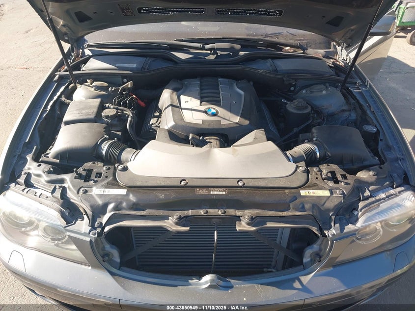 2007 BMW 750I VIN: WBAHL83597DT08591 Lot: 43650549