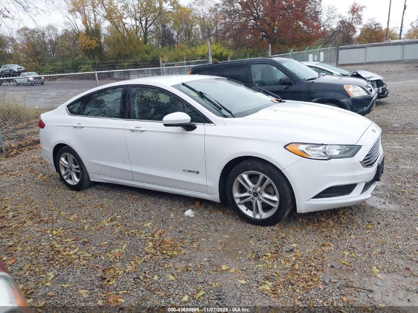 2018 Ford Fusion Hybrid Se VIN: 3FA6P0LU7JR248855 Lot: 43650568