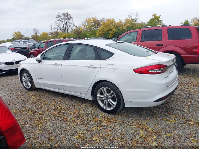 2018 Ford Fusion Hybrid Se VIN: 3FA6P0LU7JR248855 Lot: 43650568