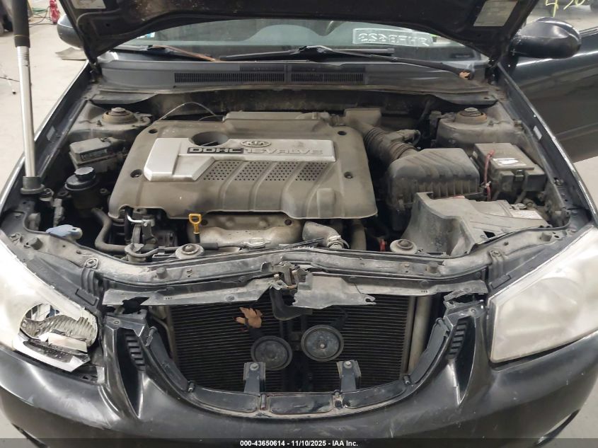 2006 Kia Spectra Ex/Lx/Sx VIN: KNAFE122765293341 Lot: 43650614