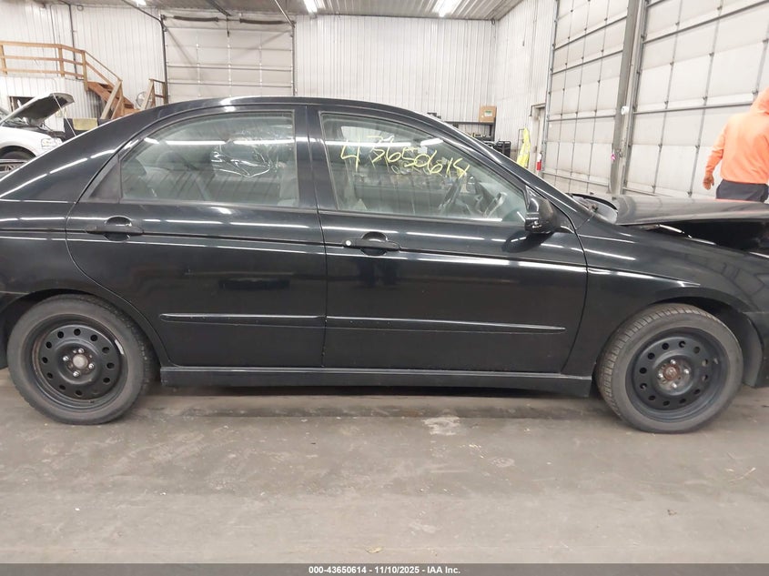 2006 Kia Spectra Ex/Lx/Sx VIN: KNAFE122765293341 Lot: 43650614